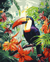 Charger l'image dans la galerie, Peinture par numéros Figured'Art Toucan dans la jungle