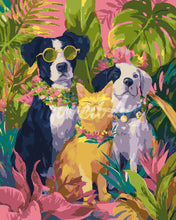 Charger l'image dans la galerie, Peinture par numéros Figured'Art Trio d'animaux sous les tropiques