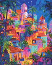 Charger l'image dans la galerie, Peinture par numéros Figured'Art Ville tropicale de rêve