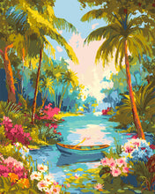 Charger l'image dans la galerie, Peinture par numéros Figured'Art Rivière paradisiaque