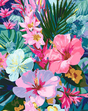 Charger l'image dans la galerie, Peinture par numéros Figured'Art Jardin d'hibiscus