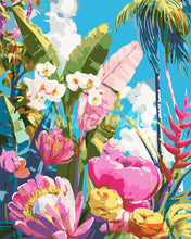 Charger l'image dans la galerie, Peinture par numéros Figured'Art Jardin tropical coloré
