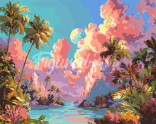 Charger l'image dans la galerie, Peinture par numéros Figured'Art Baie de rêve tropicale