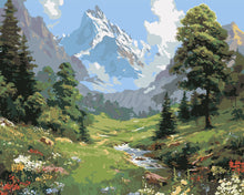 Charger l'image dans la galerie, Peinture par numéros Figured'Art Ruisseau de Glacier