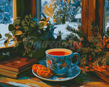 Charger l'image dans la galerie, Peinture par numéros Figured'Art Thé d'Hiver l'Après-Midi