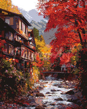 Charger l'image dans la galerie, Peinture par numéros Figured'Art Village d'automne à Nikkō Japon
