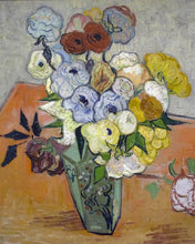 Charger l'image dans la galerie, Peinture par numéros Figured'Art Nature morte : vase avec roses et anémones - Van Gogh