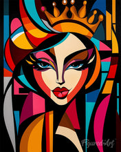 Charger l'image dans la galerie, Peinture par numéros Figured'Art Reine Abstraite Éclatante
