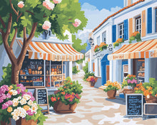 Charger l'image dans la galerie, Peinture par numéros Figured'Art Rue des Fleurs Ensoleillée