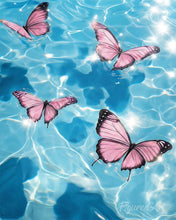 Charger l'image dans la galerie, Peinture par numéros Figured'Art Papillons Roses sur l’Eau