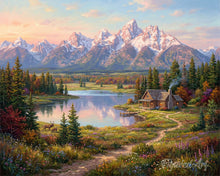 Charger l'image dans la galerie, Peinture par numéros Figured'Art Vallée des Reflets de Montagne