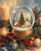 Charger l'image dans la galerie, Peinture par numéros Figured'Art Boule à neige de Noël