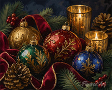 Charger l'image dans la galerie, Peinture par numéros Figured'Art Boules de Noël 1