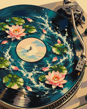 Charger l'image dans la galerie, Peinture par numéros Figured'Art Disque microsillon et Lotus
