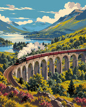 Charger l'image dans la galerie, Peinture par numéros Figured'Art Viaduc de Glenfinnan