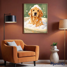Charger l'image dans la galerie, Bain du Golden retriever