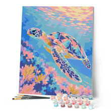 Charger l'image dans la galerie, Tortue et eaux pastel
