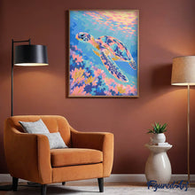 Charger l'image dans la galerie, Tortue et eaux pastel