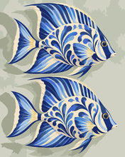 Charger l'image dans la galerie, Peinture par numéros Figured'Art Poissons-chirurgiens