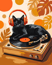 Charger l'image dans la galerie, Peinture par numéros Figured'Art Rythmes rétro du chat