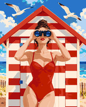 Charger l'image dans la galerie, Peinture par numéros Figured'Art Jumelles à la Plage