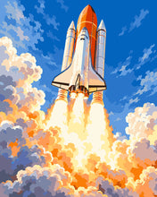 Charger l'image dans la galerie, Peinture par numéros Figured'Art Lancement de la navette spatiale