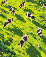 Charger l'image dans la galerie, Peinture par numéros Figured'Art Pâturage baigné de soleil