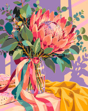 Charger l'image dans la galerie, Peinture par numéros Figured'Art Bouquet de protéas