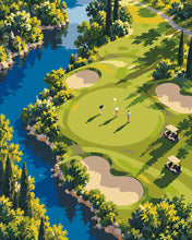 Charger l'image dans la galerie, Peinture par numéros Figured'Art Parcours de golf