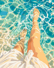 Charger l'image dans la galerie, Peinture par numéros Figured'Art Marches dans une eau turquoise