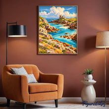 Charger l'image dans la galerie, Crique turquoise et abbaye