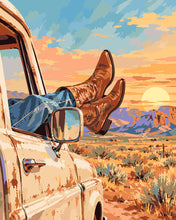 Charger l'image dans la galerie, Peinture par numéros Figured'Art Road trip dans le désert