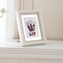 Charger l'image dans la galerie, Mini Diamond Painting 15x20cm (4 pièces) - Esprit Américain : Art Pixel Patriotique