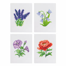 Charger l'image dans la galerie, Mini Diamond Painting 15x20cm (4 pièces) Sans Cadre - Quartet Floral