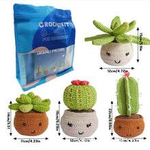Charger l'image dans la galerie, Kit Amigurumi Crochet - Cactus en Pots