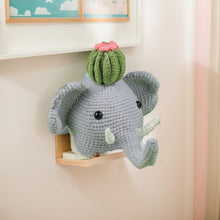 Charger l'image dans la galerie, Kit Amigurumi Crochet - Éléphant avec Cactus