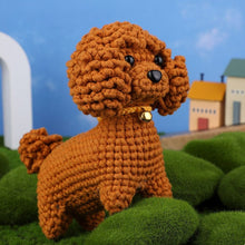 Charger l'image dans la galerie, Kit Amigurumi Crochet - Caniche Marron Figured'Art
