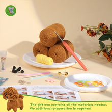 Charger l'image dans la galerie, Kit Amigurumi Crochet - Caniche Marron