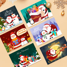 Charger l'image dans la galerie, Peinture par numéros Lot de 6 Cartes de Noël DIY - Série 1