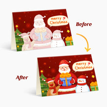 Charger l'image dans la galerie, Peinture par numéros Lot de 6 Cartes de Noël DIY - Série 1