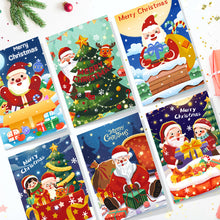 Charger l'image dans la galerie, Peinture par numéros Lot de 6 Cartes de Noël DIY - Série 2