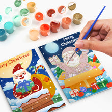 Charger l'image dans la galerie, Peinture par numéros Lot de 6 Cartes de Noël DIY - Série 2