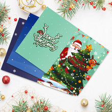 Charger l'image dans la galerie, Peinture par numéros Lot de 6 Cartes de Noël DIY - Série 2