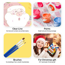 Charger l'image dans la galerie, Peinture par numéros Lot de 6 Cartes de Noël DIY - Série 2