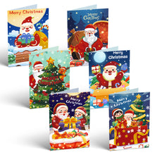Charger l'image dans la galerie, Peinture par numéros Lot de 6 Cartes de Noël DIY - Série 2