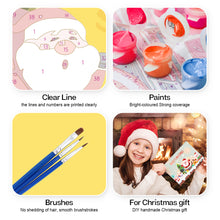 Charger l'image dans la galerie, Peinture par numéros Lot de 6 Cartes de Noël DIY - Série 5