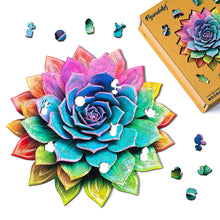 Charger l'image dans la galerie, Puzzle en Bois Adulte - Plante succulente arc-en-ciel
