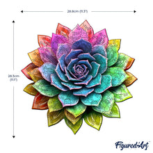 Charger l'image dans la galerie, Puzzle en Bois Adulte - Plante succulente arc-en-ciel