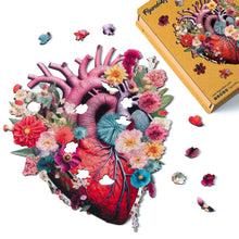 Charger l'image dans la galerie, Puzzle en Bois Adulte - Anatomie du Cœur floral