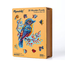 Charger l'image dans la galerie, Puzzle en Bois Adulte - Oiseau bleu sur la Branche